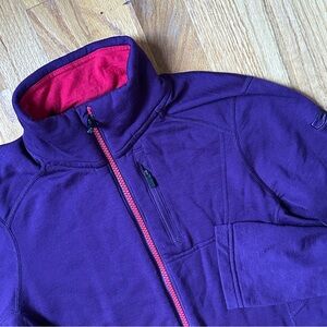 Icebreaker Womens Small Cascade Purple Merino Wool Blend Long Sleeve Sweatshirt